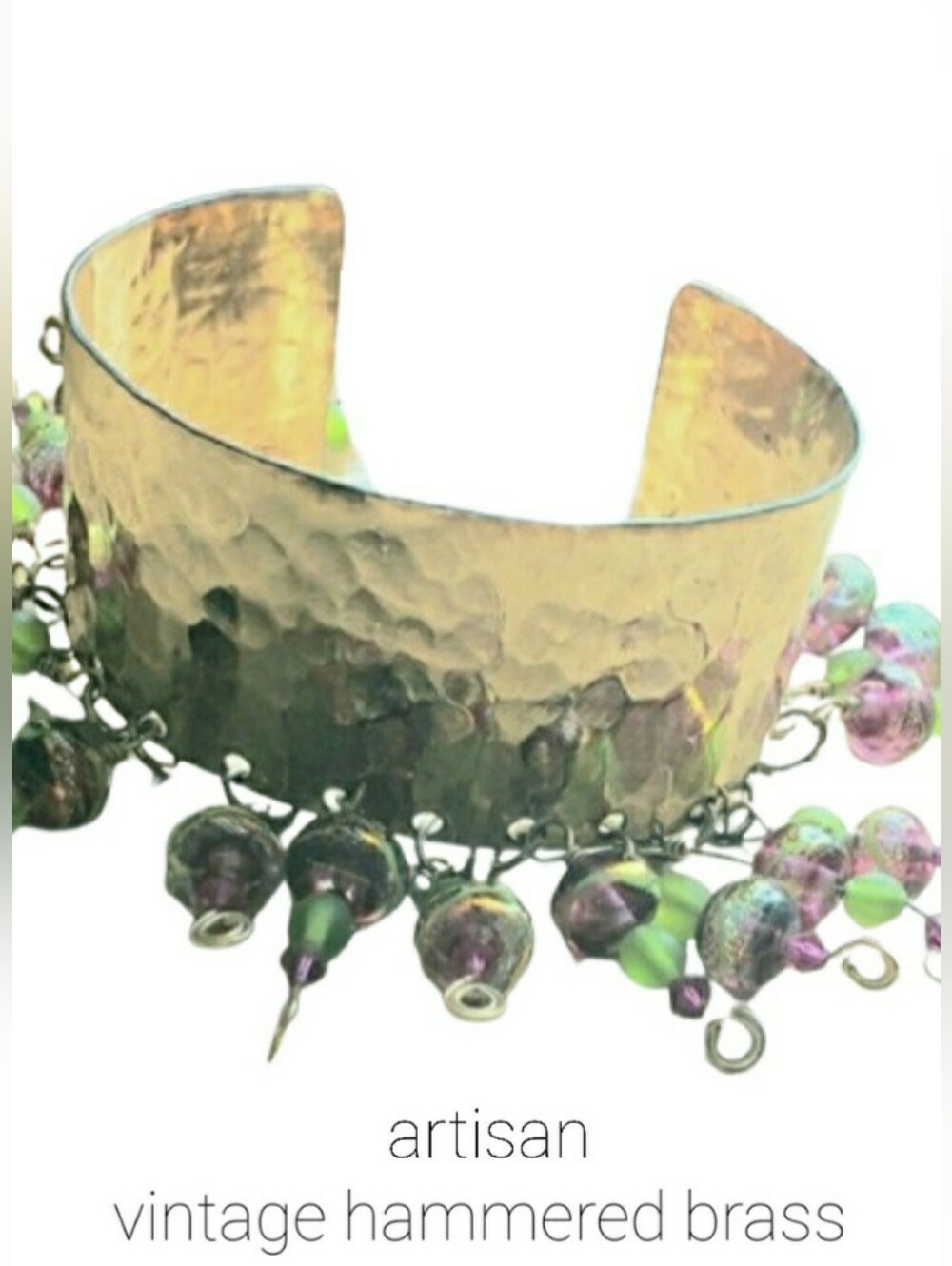 Vintage Hand Crafted Brass Cuff